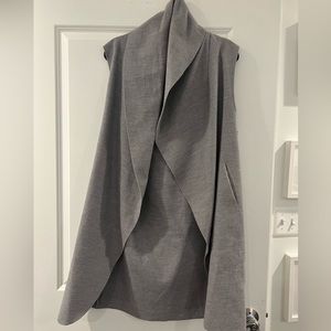 Halogen long vest - OS - grey